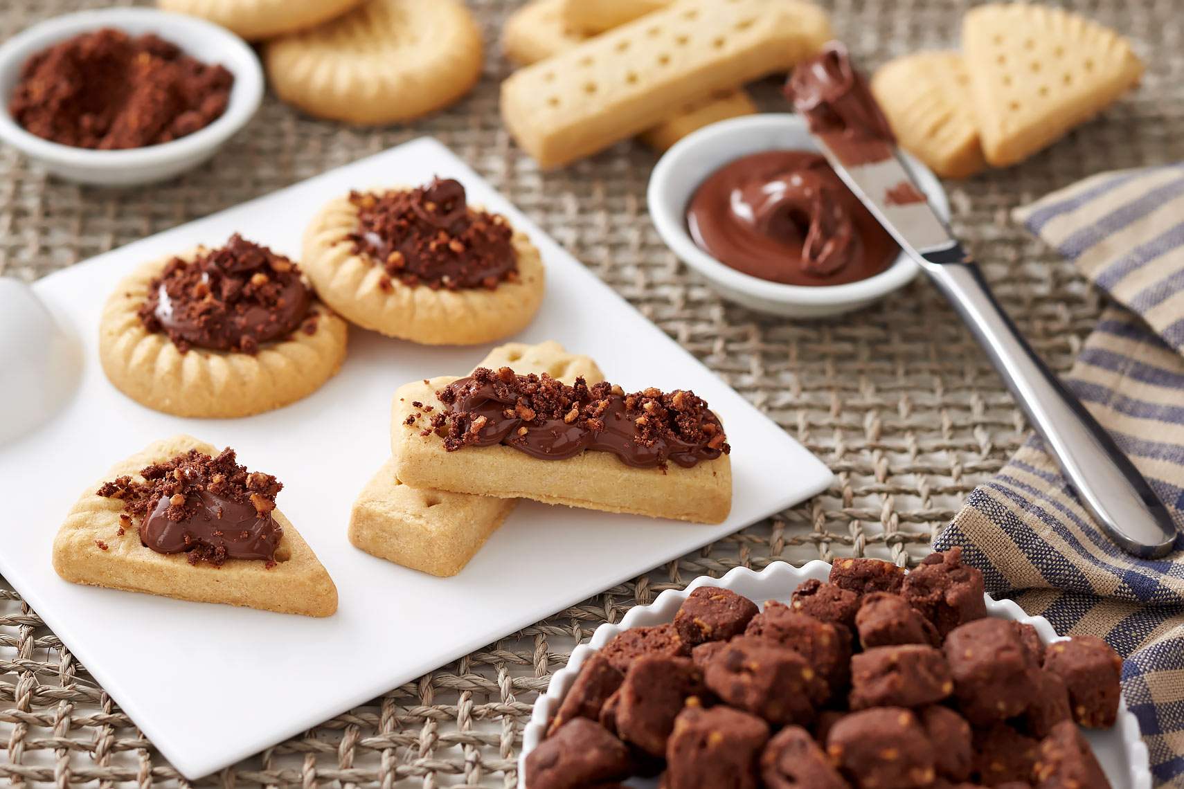 Chocolate Hazelnut Praline Cookies