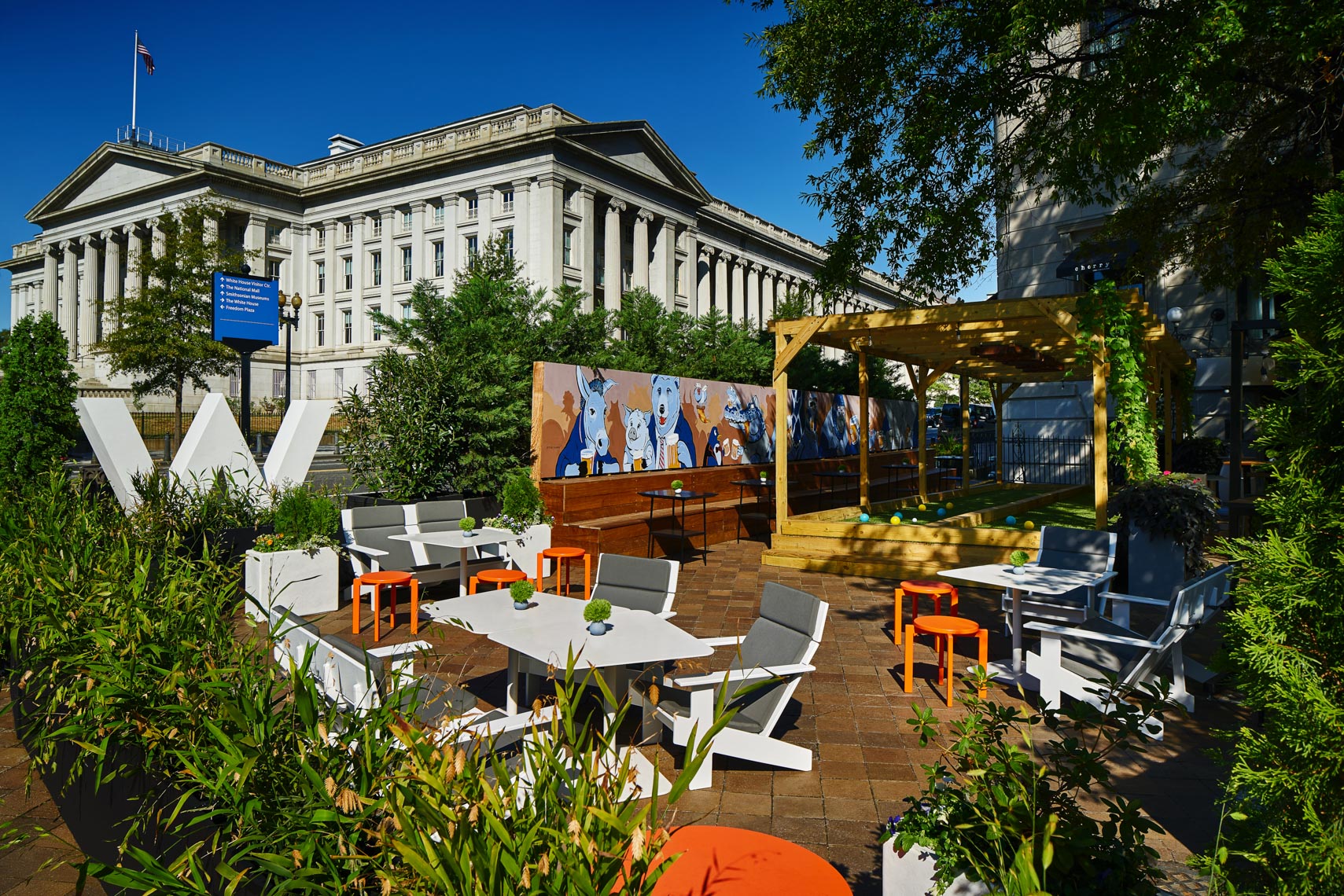 W Hotel Washington DC - Outside Patio and Bocce Court