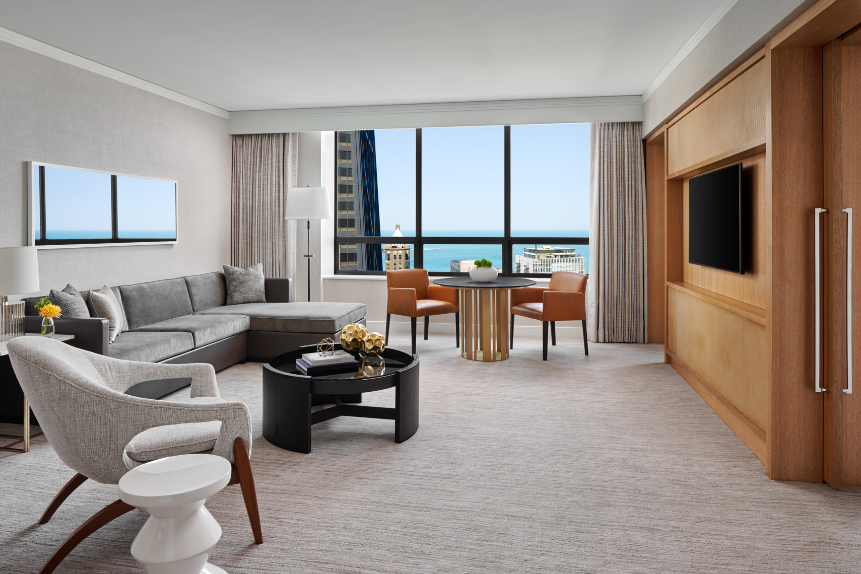 Ritz-Carlton Chicago - Gold Coast Suite Living Space